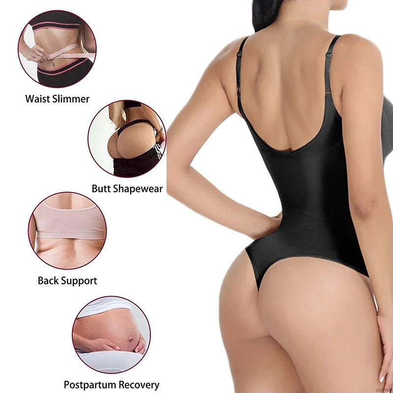 CLARA Seamless Sculpting Thong Shapewear Bodysuit